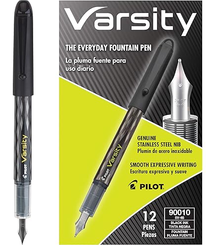 Caneta-tinteiro descartável Pilot V Pen (Varsity), ponta fina